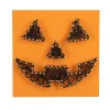 Halloween Jack-O'-Lantern String Art Craft