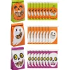 Halloween Metal Tie Treat Bags With Mouth Window - 24 Pc.