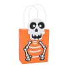 Halloween Skeleton Bones Treat Bag Craft Kit - 12 Pc.