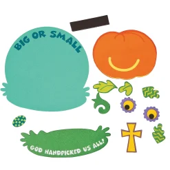 Handpicked By God Halloween Pumpkin Magnet Craft Kit - Makes 12