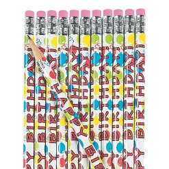 Happy Birthday Pencils - 24 Pc.