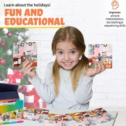 Holiday Storytelling Cards Sequence 8 Story Sets, Speech Therapy Game