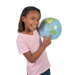Inflatable 11" World Globes - 12 Pc.