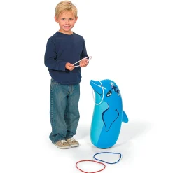 Inflatable Dolphin Ring Toss Game