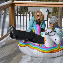 Inflatable Gofloats™ Unicorn Winter Snow Tube