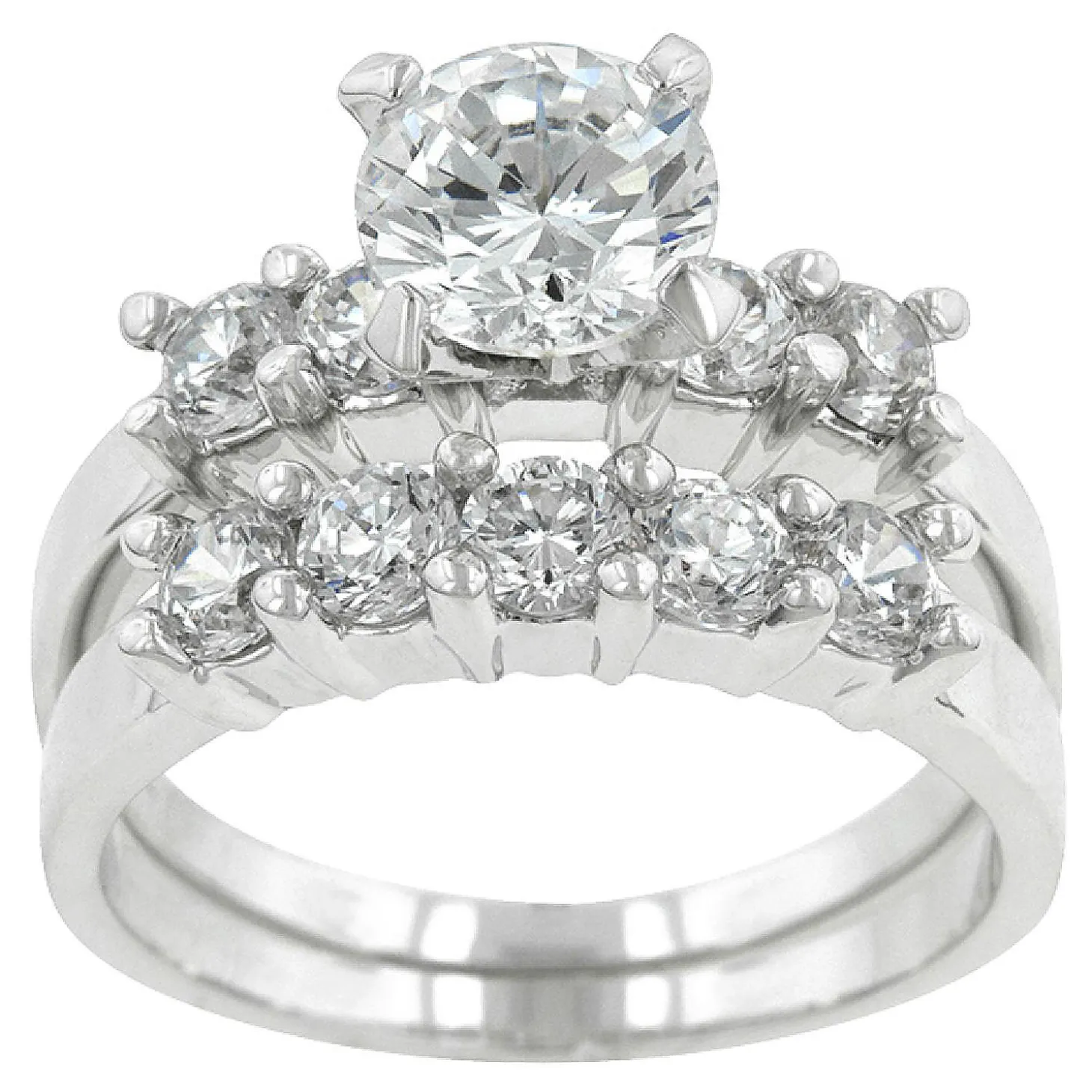 J Goodin Classic Wedding Set Size 8