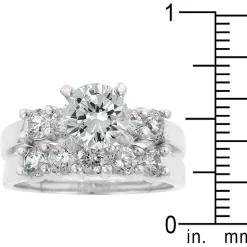 J Goodin Classic Wedding Set Size 8