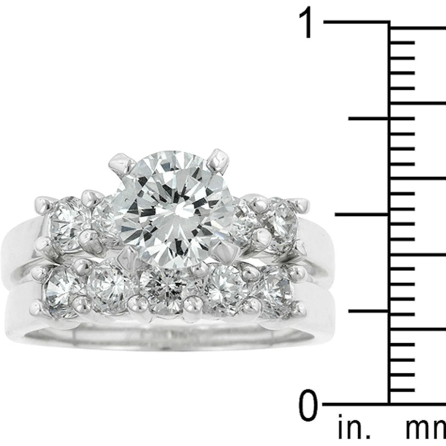 J Goodin Classic Wedding Set Size 8