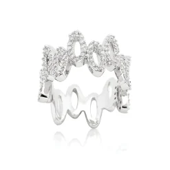 J Goodin Cubic Zirconia Oval Fashion Ring Size 6