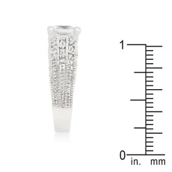 J Goodin Cubic Zirconia Princess Cut Ring Size 9