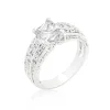 J Goodin Cubic Zirconia Princess Cut Ring Size 5