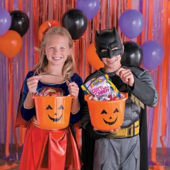 Jack-O'-Lantern Bpa-Free Plastic Trick-Or-Treat Buckets - 12 Pc.