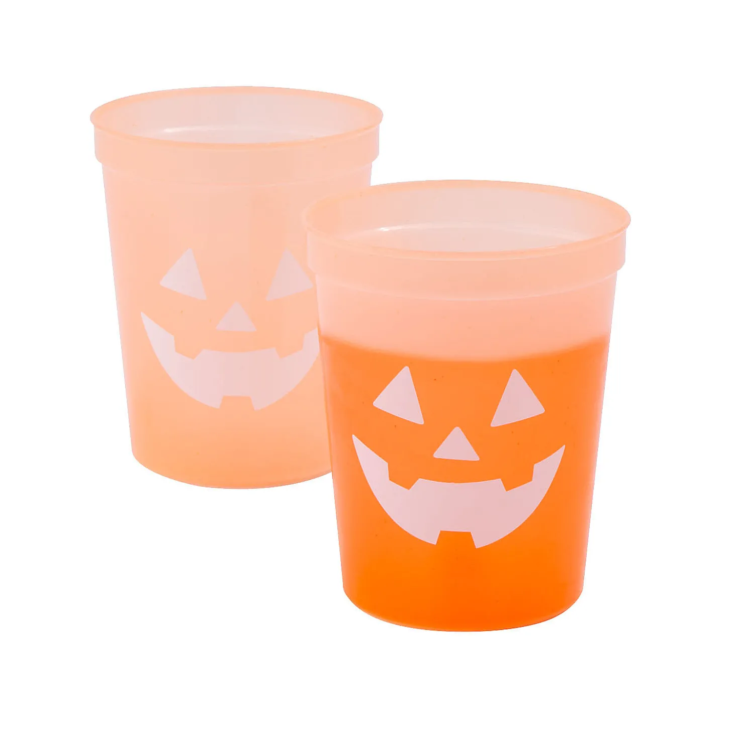 Jack-O'-Lantern Color Changing Tumblers - 12 Pc.