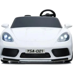 Kingtoys White 24V Porsche Panamera Style Xxl Ride On Car For Kids And Adults