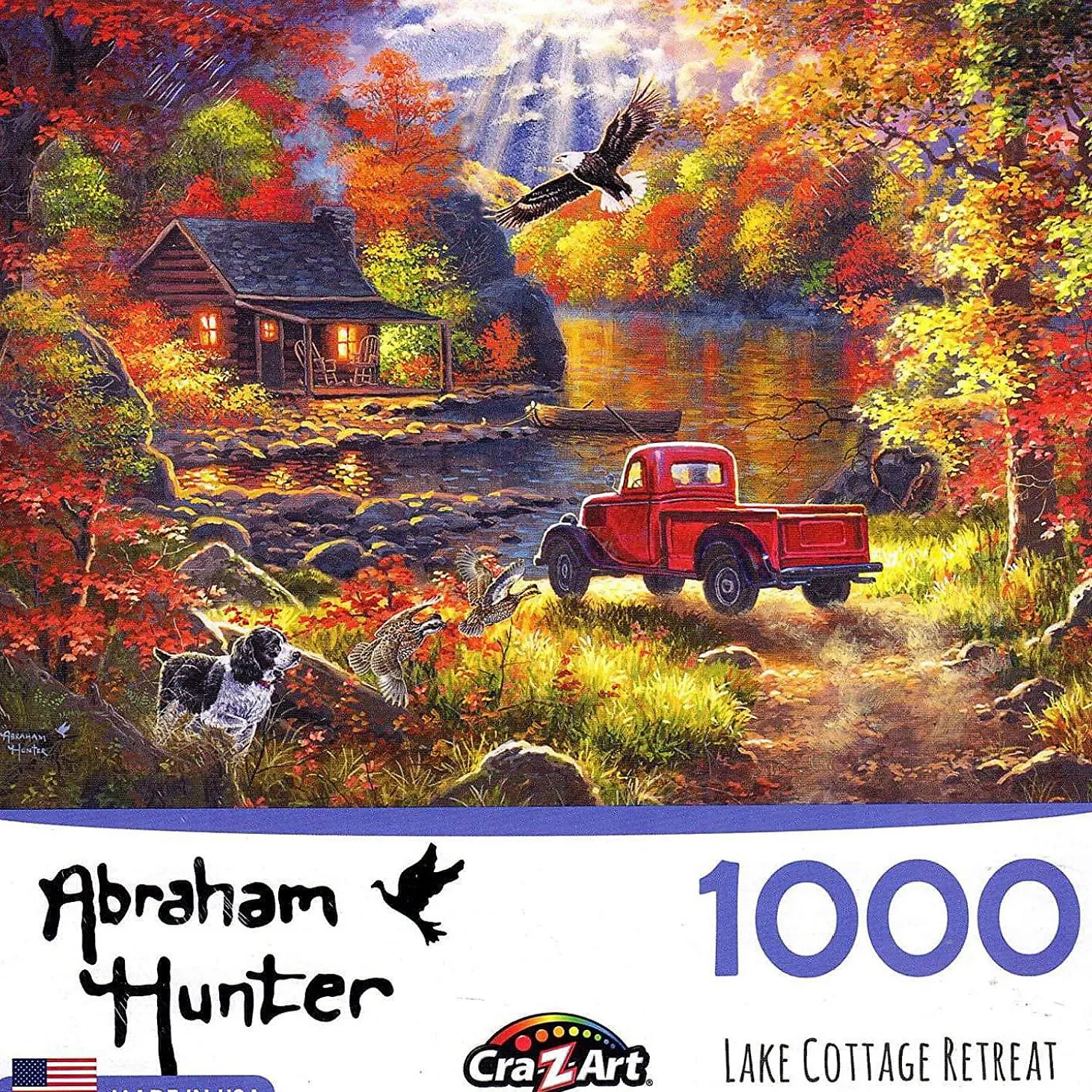 Lake Cottage By Abraham Hunter 1000 Piece Jigsaw Puzzle