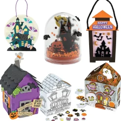 Let's Go To A Halloween Haunted House Craft Kit - Makes 60
