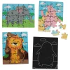 Magic Color Scratch Animal Puzzles - 12 Pc.