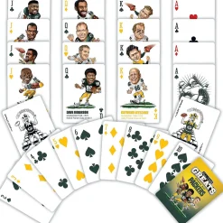 Masterpieces Green Bay Packers All-Time Greats Playing Cards