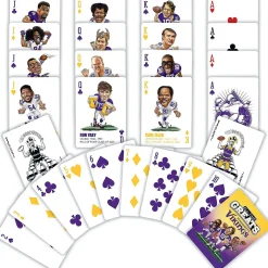 Masterpieces Minnesota Vikings All-Time Greats Playing Cards