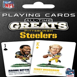 Masterpieces Pittsburgh Steelers All-Time Greats Playing Cards