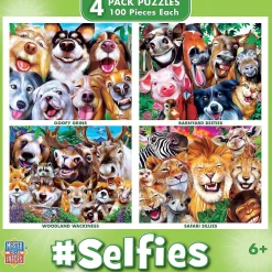 Masterpieces Selfies 4 Pack 100 Piece