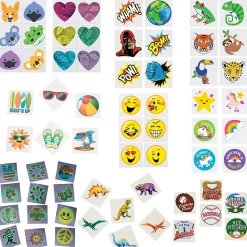 Mega Bulk 720 Pc. Everyday Fun Temporary Tattoo Assortment