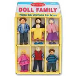 Melissa & Doug Wooden Family Doll Set