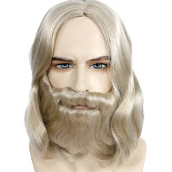 Men's Biblical Wig & Beard Set