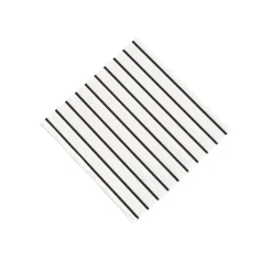 Metallic Stripe Beverage Napkins - 32 Pc.
