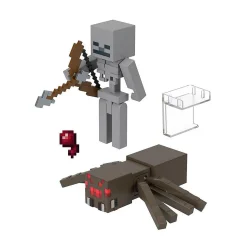 Minecraft Skeleton Spider Jockey Deluxe Figure 2-Pack
