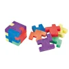 Mini Six-Sided Cube Puzzle Erasers - 12 Pc.