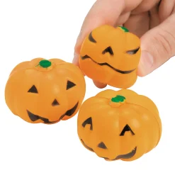 Mini Squeeze Jack-O'-Lantern Stress Toys - 24 Pc.