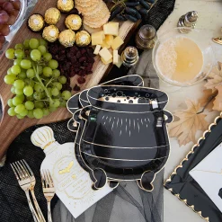 My Mind's Eye Spellbound Cauldron-Shaped Paper Dessert Plates - 8 Ct.