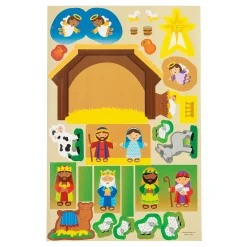 Nativity Doorknob Hanger Sticker Scenes - 12 Pc.
