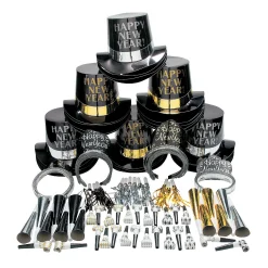 New Year's Eve Elegant Celebration Countdown Party Kit For 50