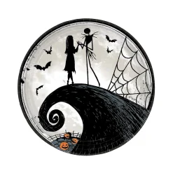 Nightmare Before Christmas Jack & Sally Paper Dinner Plates - 8 Ct.