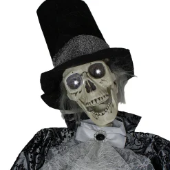 Northlight 6' Black And White Lighted And Animated Groom Halloween Decoration