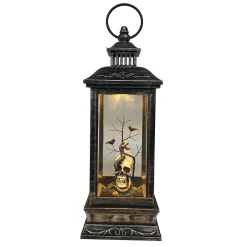 Northlight 11" Led Lighted Halloween Lantern With A White Skull Head