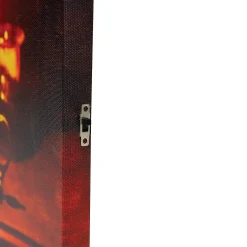 Northlight Black And Orange Led Lighted Skull Halloween Wall Art 12