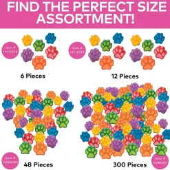 Paw Print Stress Toys - 12 Pc.