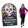 Personalized Day Of The Dead Party Cardboard Cutout Stand-Up