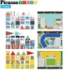 Picassotiles - 80Pc School, Hospital, And Police Station Theme Set Pta06
