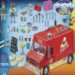Playmobil The Movie 70075 Del's Food Truck Building Set 110 Pieces