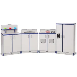 Rainbow Accents Culinary Creations Kitchen Refrigerator - Blue