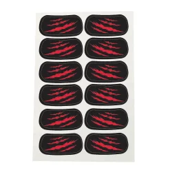 Red Spirit Eyeblack Temporary Tattoos - 12 Pc.