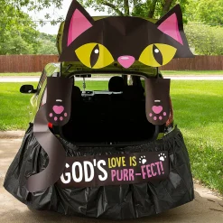 Religious Black Cat Trunk-Or-Treat Decorating Kit - 6 Pc.