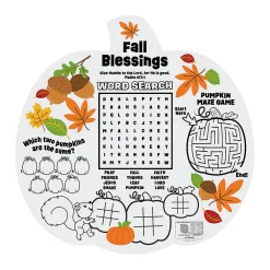 Religious Fall Activity Placemats – 12 Pc.