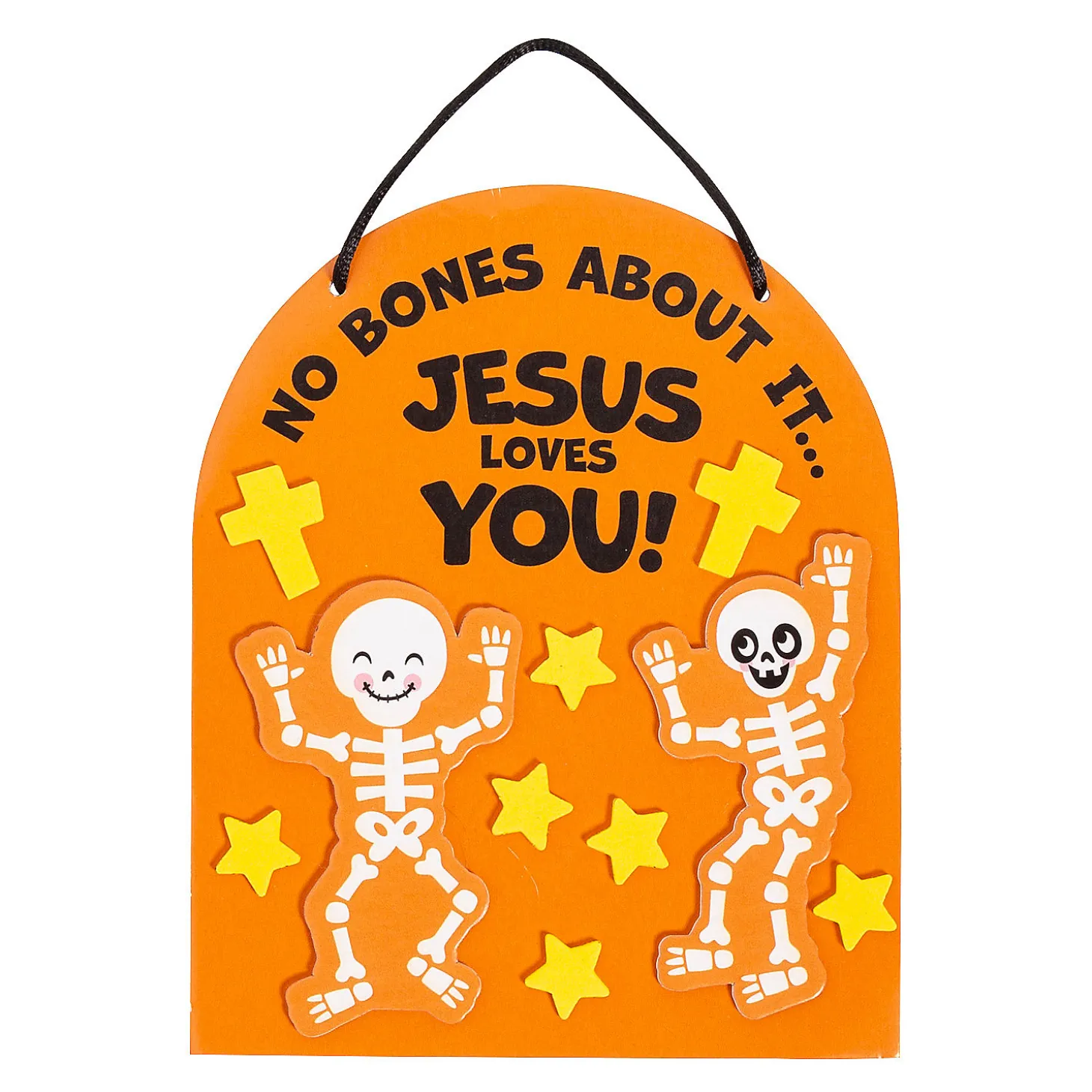 Religious Halloween No Bones About It Jesus Loves You Craft Kit - Makes 12