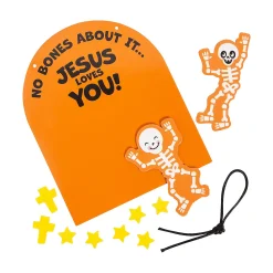 Religious Halloween No Bones About It Jesus Loves You Craft Kit - Makes 12