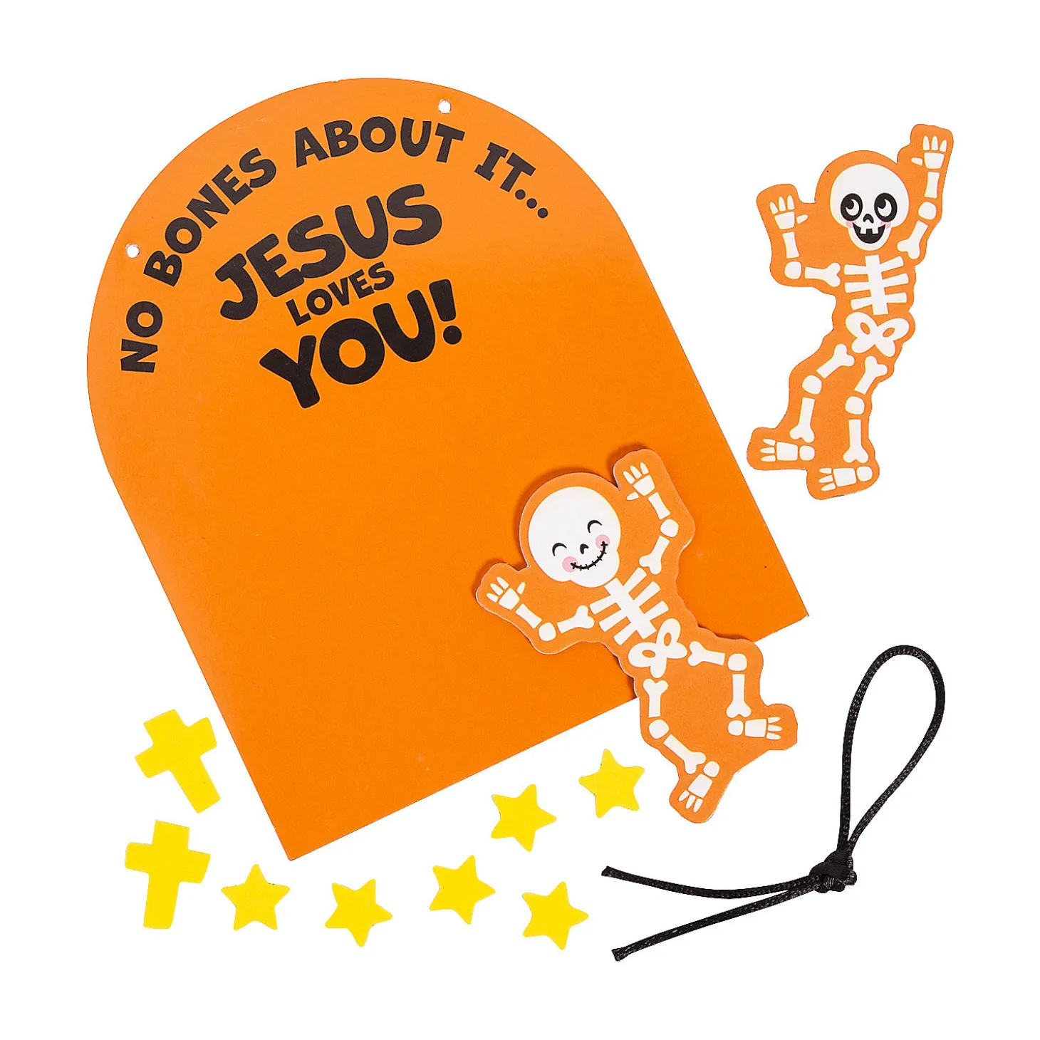 Religious Halloween No Bones About It Jesus Loves You Craft Kit - Makes 12